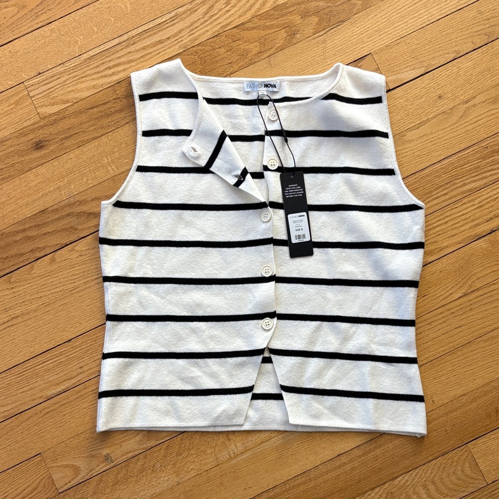 Button-Up sweater vest